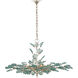 Baobab 8 Light 36 inch Clear/Contemporary Silver Leaf/Contemporary Silver Chandelier Ceiling Light, Medium