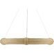 Portmeirion 8 Light 37 inch Satin Black/Abaca Rope Chandelier Ceiling Light