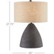 Zea 27.75 inch 150 watt Antique Black Table Lamp Portable Light