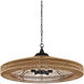 Maldives 5 Light 36 inch Satin Black Chandelier Ceiling Light