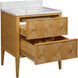 Santos 28 X 34 inch Sea Sand/Natural/White/Brushed Brass/Polished Nickel Vanity with Undermount Sink