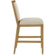 Santos 40 inch Sea Sand and Satin Brass and Liller Malt Counter Stool