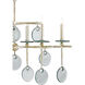 Sethos 8 Light 42 inch Silver Granello Chandelier Ceiling Light, Rectangular