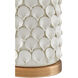 Calla Lily 31.25 inch 150 watt Cream/Antique Brass Table Lamp Portable Light