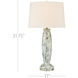Motte 31.75 inch 150 watt White and Green and Pale Pink and Clear Table Lamp Portable Light