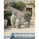 Agrigento Antique White/Blue Drip Outdoor Planter