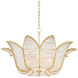 Bebe 3 Light 26.75 inch Contemporary Gold Leaf Chandelier Ceiling Light, Bunny Williams Collection