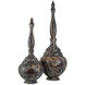 Marbleized Marbleized Brown Turret Box, Tall