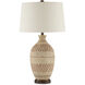 Faiyum 30.5 inch 150 watt Tan/Brown/Hand Rubbed Bronze Table Lamp Portable Light