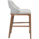 Inga 34 inch Morel Brown/Brushed Brass/Greenlight Powder Counter Stool