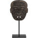 Han Dynasty 15.5 X 7.5 inch Jade Medicine Mask Sculpture