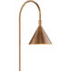 Vision 56 inch 60 watt Vintage Brass/Black Floor Lamp Portable Light