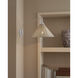 Basket 25.75 inch 40 watt Gesso White Swing-Arm Wall Sconce Wall Light
