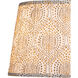 Lenore Gold and Brown and Ivory 16 inch Lamp Shade
