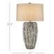 Buttress 35.5 inch 150 watt Dark Gray/White Texture Table Lamp Portable Light