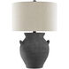 Anza 27.25 inch 150 watt Black Ash/Satin Black Table Lamp Portable Light