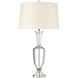 Classico 33.5 inch 150 watt Clear and Natural Brass Table Lamp Portable Light