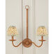 Maiden Fern Green/Ivory Tapered Chandelier Shade