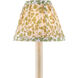 Maiden Fern Green/Ivory Tapered Chandelier Shade