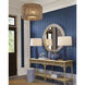 Arvi 41.75 inch Natural and Black and Mirror Mirror