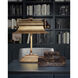 Malvasia 19 inch 25 watt Vintage Brass Desk Lamp Portable Light