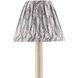 Plume Stone/Ivory Tapered Chandelier Shade