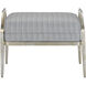 Torrey 20 inch Silver Granello Ottoman