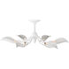 Snowflower 6 Light 36 inch Gesso White Semi-Flush Mount Ceiling Light