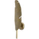 Tropical Leaf 1 Light 8 inch Vintage Brass Wall Sconce Wall Light
