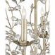 Crystal Bud 8 Light 33 inch Silver Granello Chandelier Ceiling Light, Large