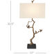 Shadows 33.5 inch 150 watt Antique Brass/Black Table Lamp Portable Light