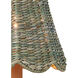 Annabelle Teal 6 inch Tapered Chandelier Shade, Suzanne Duin Collection