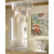 Agave 60.25 inch Gesso White and Mirror Console Table, Marjorie Skouras Collection