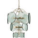 Rovigo 13 Light 20.5 inch Clear/Silver Leaf Chandelier Ceiling Light