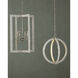 Arietta 4 Light 22 inch Contemporary Silver Leaf Chandelier Ceiling Light