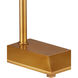 Autrand 46.75 inch 12 watt Antique Brass Floor Lamp Portable Light