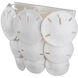 Tulum 3 Light 20 inch Sugar White and White Wall Sconce Wall Light, Marjorie Skouras Collection