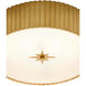 Caravel LED 14 inch Gold Leaf Flush Mount Ceiling Light