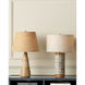 Hyson 27 inch 150 watt Natural and Brass Table Lamp Portable Light
