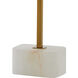 Felix 39.75 inch 100 watt Natural/Antique Brass Table Lamp Portable Light