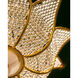 Bebe 3 Light 26.75 inch Contemporary Gold Leaf Chandelier Ceiling Light, Bunny Williams Collection