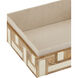 Aarna 8 inch Natural and Ivory Boxes, Set of 2