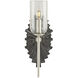 Benthos 1 Light 6 inch Nickel Bath Sconce Wall Light