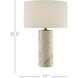Vespera 25.5 inch 150 watt Antique Brass Table Lamp Portable Light