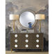 Mazari 35 inch 60 watt Contemporary Gold Leaf/Clear Table Lamp Portable Light