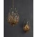 Delphos 6 Light 19.5 inch Contemporary Gold/Natural Chandelier Ceiling Light