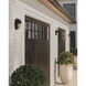 Maritime 1 Light 8.5 inch Matte Black/Clear Outdoor Wall Sconce