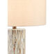 Aquila 29.5 inch 150 watt Natural Bone/Antique Brass Table Lamp Portable Light