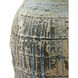 Ragusa Antique White/Blue Drip Outdoor Urn, Large