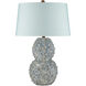 Jessamine 26 inch 150 watt Cloud Blue Table Lamp Portable Light